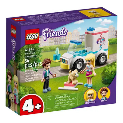 Kit Lego Friends Ambulancia De La Clínica De Mascotas 41694 54