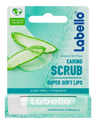 Labello Bálsamo Labial Aloe Vera + Vitamina E 4.8 Gr 