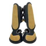 Canilleras Protectores Para Caballo De Piel Ajustables 2piez