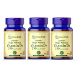 Kit 3x Vitamina D3 10000 Iu 100 Capsulas Importada Premium