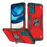 Funda Resistente A Golpes Con Anillo Para Motorola Moto G42