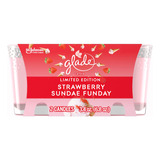 Glade Tarro De Velas, Ambientador, Strawberry Sundae Funday,