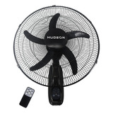 Ventilador De Pared Hudson Ven-pa/ng Negro Con 5 Aspas De  Abs 60hz 127 v