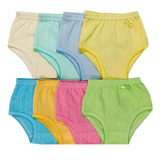 Paquete 6 Pantaletas Rombo Colores Para Niña Talla 2 A 16