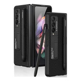 Funda Para Samsung Galaxy Z Fold 3 Con Bolsillo S-pen Lea12