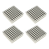 Paquete Matriz Led 8x8 Rojo 1088bs Anodo Comun Arduino Esp32