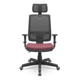Cadeira Brizza 3d Back System Com Apoio Diversas Cores Cor Violeta-escuro Material Do Estofamento Couro Sintético
