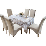 Toalha De Mesa 2 30 X 1 50 Renda 6 Cadeiras Natal