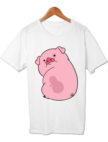 Gravity Falls Cerdo Waddles Pato Remera Friki Tu Eres #2