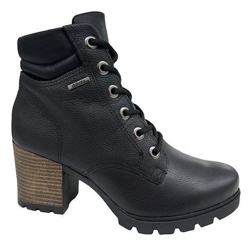 Bota Coturno Dakota Tratorado De Couro Salto Bloco G9791