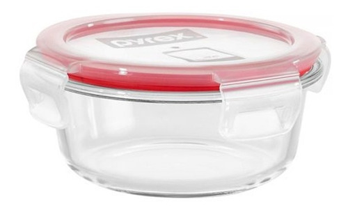 Contenedor Hermético Pyrex Easy Vent Redondo Vidrio 900 Ml