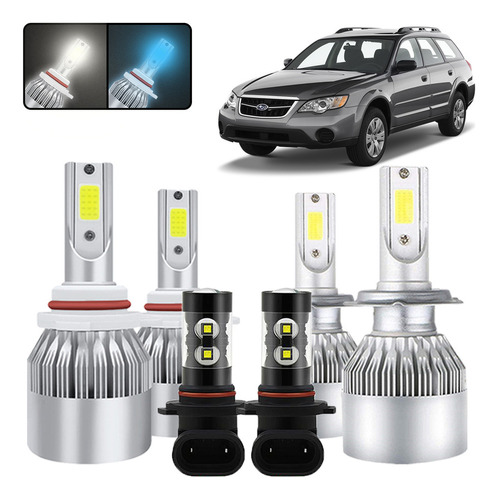 Kit De Faros Led Para Subaru 8000lm Para Luz Alta Y Baja