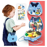 Cozinha Infantil Kit Brinquedo Completa Menina Bolsa Panela