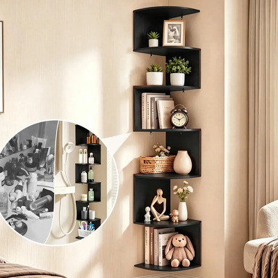 7 Repisas Esquinera Flotantes Moderna Minimalista Muebles Lubardy Organizador Para Hogar Y Baño Estantes Flotantes Anaquel Decoración Elegante Repisas Flotantes Repisas Repisa Flotante Color Negro