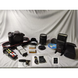 Câmera Canon Rebel T4i/650d-16.000 Clics+flasch+manuais+cds