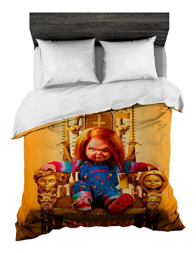 Cobija Personalizada Chucky Queen Size