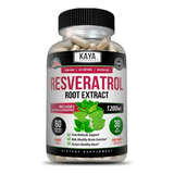 Resveratrol 1200mg (60 Cápsulas) Kaya Hecho En Usa Sabor Sin Sabor