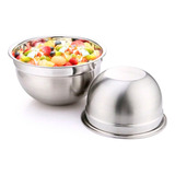 Tigela Bowl Aço Inox 30cm Funda Bacia Saladeira Massa