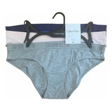 Bikini Calvin Klein Pack 3 Calzón Pantaleta Ck Algodón (d)