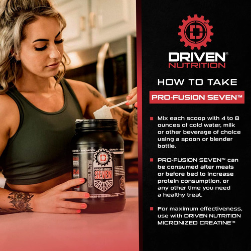 Driven Pro Fusion 7 Meal Replacement Powder - Men & Women, 3