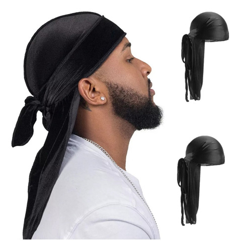 2pcs Durag Bufanda Gorras Bandana Para Hombre Y Mujer Pirata