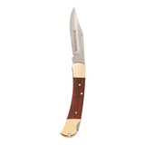 Winchester Cuchillo Plegable De Latón 3.25 Pulgadas Con