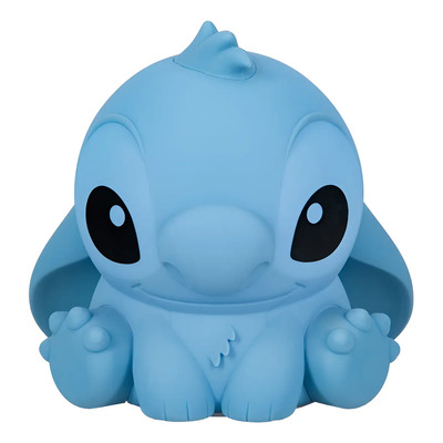 Lámpara Luz De Noche Stitch Silicona Estructura Azul Acero Pantalla Azul Acero