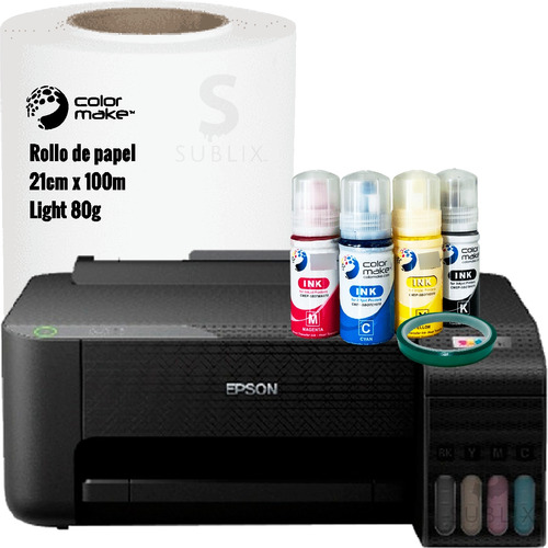 Impresora Epson Carta Sublimacion + Rollo Light Colormake