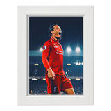 Cuadro Decorativo Portaretrato Virgil Van Dijk Liverpool 7x5