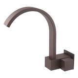 Torneira Cozinha Parede Cascata Quadrit Aço Corten Móvel B