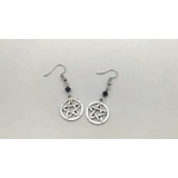 Aretes Pentagrama Chico Pentaculo Goth Dark Gotico Wicca