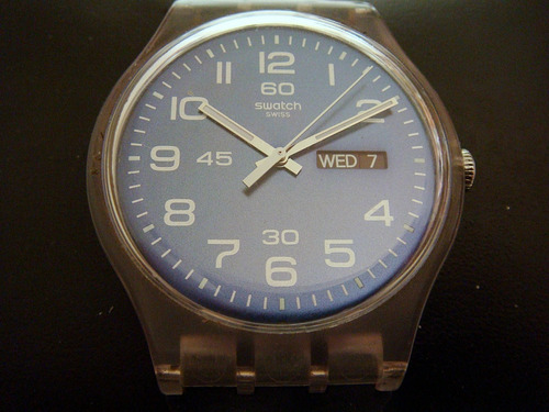 Reloj Swatch Color Azul Tamaño Grande