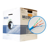 Cable Utp Cat6+ Belden Certificable Bobina 305 Met Azul