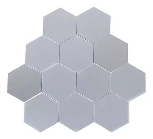 Papel Pintado Hexagonal Con Forma De Espejo, 12 Unidades