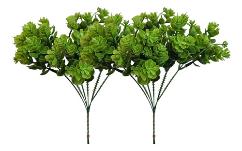 2 Pick De Suculenta Artificial Planta Decorativa Para Vaso