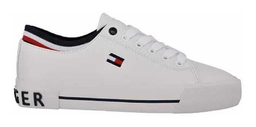 Tenis Tommy Fauna White Multi Ll Para Dama Nuevo Y Original