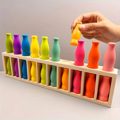 Juego Emparejar Colores Botella Adivina Niños Juego Mesa | MercadoLibre