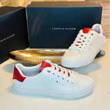 Tenis Tommy Hilfiger Mujer Blancos Originales