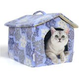 Casa Cama Para Mascotas Felpa Super Suave Medida 39x48x45 L