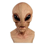 Mascara Alien Gris Area 51 Ufo Martian Halloween Latex,