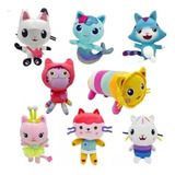 8 Piezas Gabby's Dollhouse Peluche Gaby Toy House Gato Para2