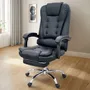 Silla Sillon Oficina Ejecutivo Elegante Masajeador Meihome Color Negro Material del tapizado Cuero sintético | Envío gratis