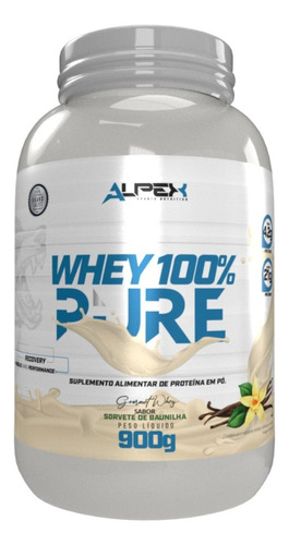 Whey 100% Pure 900g - Alpex Nutrition