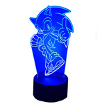 Sonic Dedo Lámpara Led Fanart Decorativo Infantil