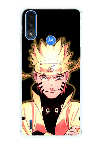 Capinha Compatível Motorola E7 Power Naruto Fogo