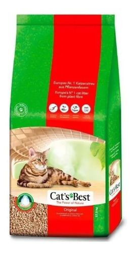 Arena Para Gato Cats Best Biodegradable 17.2 Kg. Natural 