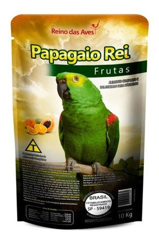 Ração P/ Papagaio 10kg - Reino Das Aves