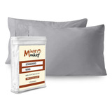 Conjunto De Fundas De Almohada Gris Plateado Monkey Queen Mi