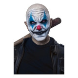 Máscara Payaso Psycho Clown Hiper Realista Halloween Terror Color Blanco