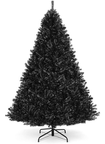 Árbol De Navidad Negro 6 Pies 1.83 M Pino 1000 Puntas